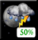 Wednesday Night: A chance of showers and thunderstorms before 8pm, then a chance of showers and thunderstorms. Mostly cloudy, with a low around 72. Chance of precipitation is 50%. Wednesday Night: Chance Showers And Thunderstorms
